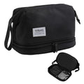Hanging Travel Toiletry Bag for Women, Makeup Bag, Compact, sturdy, Lightweight, Waterproof, Simple and Practical, Functions As Both Cosmetic Organizer And Toiletry Bag (Woman, Jet Black) - color: Jet Black, style: Woman