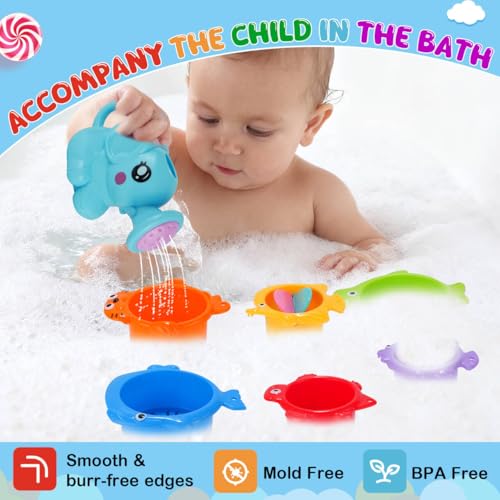 Bath Toy Set for Kids Toddlers Baby Bath Toys Fun Educational Floating Bathtub Playtime Accessories Gift Bath Toy - size: #3