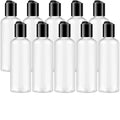 TUZAZO 10 Pack 3.4 oz Clear Travel Bottles for Toiletries TSA Approved Leakproof Travel Size Containers Empty Small Plastic Shampoo Lotion Bottles - color: Clear