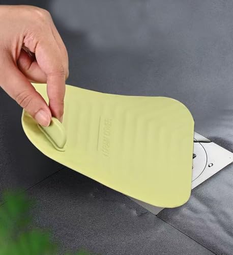 Silicone Bathtub and Sink Stopper - Bathroom Drain Plug for Kitchen, Laundry and Shower Sinks - Light Green - color: Light Green