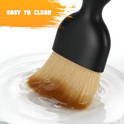 9PCS Car Detailing Brush Kit, Includes 5 Soft No Scratch Detail and 2 Air Vent & 2 Wire Brush, Multi-Use Automotive Interior Detailing Duster Tool Kit, Universal for Most Vehicles - size: 9 PCS