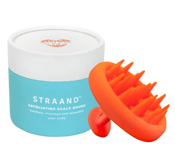 Straand Exfoliating Scalp Brush - Scalp Massager that Helps Increase Hair Growth and Stimulates Hair Follicles - Silicone Brush & Scrubber for Product Build-Up - Vegan and Cruelty-Free