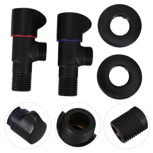 DOITOOL 2-Pack Flow Control Water Pressure Reducing Valve Hand Held Sprayer Shower Head Shut off Control 3.34X1.45X1.06In Compact Design for Bathroom Kitchen Plumbing