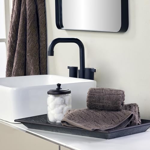 SKL Home CloudSoft Cotton Luxury 4 Pc Wash Set for Bath & Gift, Mink Brown - color: Mink Brown, style: Wash Cloths (Set of 4)