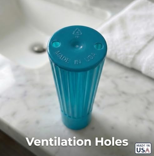 American Comb Toothbrush Holder - Blue, Made in USA, with Ventilation Holes, for Toothbrush Covers, Toothbrush Holder, Toothbrush Soft, Durable Design, Hygienic Bathroom Accessory - color: Blue