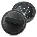 3 Inch Garbage Disposal Splash Guard with Garbage Disposal Cover for Sink, Rubber Garbage Disposal Drain Cover and Food Waste Disposal Splash Guard for Whirlaway, Waste King, and GE Models - color: Black 1+1