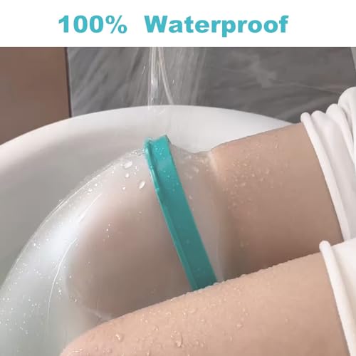 Cast Covers for Shower Leg, Waterproof Cast Cover for Showering, Cast Protector for Shower Leg Adult, Shower Boots for Foot after Surgery, Knee, Ankle, Foot (Diameter - 9.8") Extra Large - color: Leg, style: Wide Reinforced Green