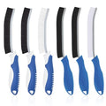 TQRR Cleaning Brush-Hard Crevice Cleaning Brushes, Multifunctional Window Groove Brushes, Grout Brush, Cleaning Tool for Bathroom, Kitchen, Toilet, Tile, Sink, Home (6, Blue) - color: Blue