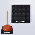 Plunger Tray - Fast-Drying Air Mat for Toilet Plunger Storage - Catches Drips & Moisture, Dries Quickly - Plunger Holder Only