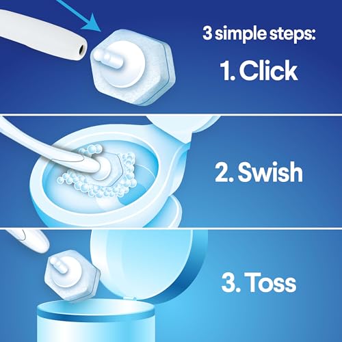 Clorox ToiletWand Disposable Toilet Cleaner Refills, 30 Count, Kills 99.9% of Germs and Viruses, Touch-Free Toilet Cleaning, Original Scent - size: 30 Count (Pack of 1)