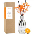 Clesh Reed Diffuser Set, 6.7 oz Citrus Scented Diffuser with Sticks, Home Fragrance Reed Diffuser for Bathroom Shelf Decor