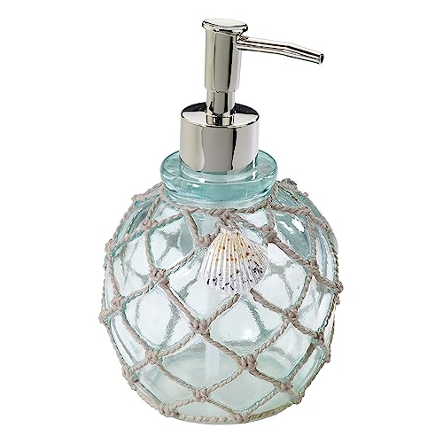 Avanti Linens - Lotion Pump/Soap Dispenser, Countertop Accessories, Beach Inspired Bathroom Decor (Seaglass Collection) - size: Lotion Pump