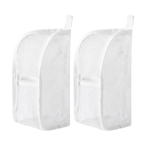 Fauppt Portable Lightweight Travel Toiletry Bag Standing Toiletry Bag,2026 EVA Mesh Cosmetic Waterproof Bag Travel Essentials (White*2) - color: White*2
