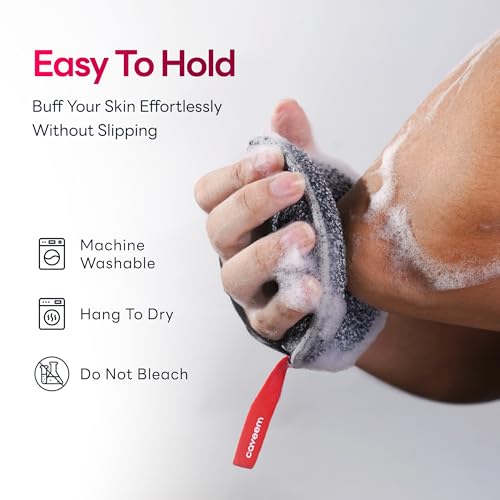 Caveem Exfoliating Body Scrubber, Extra Rough Shower Exfoliator Sponge, Body Exfoliating Sponges for Remove Dead Skin, Bath and Body Exfoliate Buffer, Round Sponge for Women (2 Pack) - style: Round and Rough Exfoliation