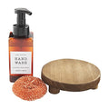 Mud Pie Soap Gift Set, Boxed, Stand 1 3/4" x 6 1/2" Dia | soap 16 oz
