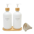 Kitchen Soap Dispenser Set White