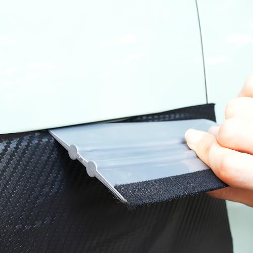 Umaki 4Piece Plastic Squeegee Set, 8IN/6IN/5IN/4IN, Window Tint Squeegee Vinyl Wrap Squeegee with Felt Edge, Wallpaper Tools Decal Applicator Vinyl Scraper, Perfect Smoothing/Cleaning Solutions - color: 4colors