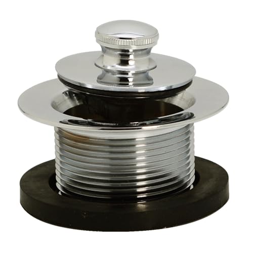 Westbrass D3324-05 1-1/2" NPSM Pull & Drain Bathtub Plug, Coarse Thread, Polished Nickel - color: Polished Nickel