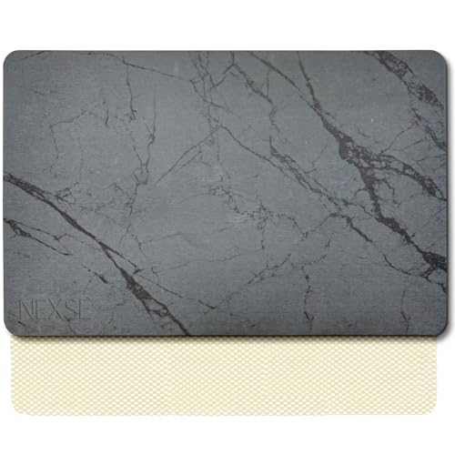 Extra Large Stone Bath Mat for Bathroom (32" x 20") | Non Slip Super Absorbent Quick Dry Diatomaceous Earth Bath Mat | XL Diatomite Stone Bath Shower Mat | Drying Mat for Kitchen Counter | Gray - color: Gray, size: 32" x 20" (Rectangular)