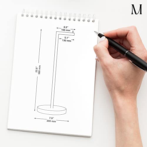 Marmolux Acc - Free Standing Toilet Paper Holder Stand Brushed Steel Finish 1pc - Storage for 4 Rolls of Toilet Tissue SUS 304 Stainless Steel Bathroom TP Stand - Toilet Paper Stand - Toilet Holder - color: Steel Brushed