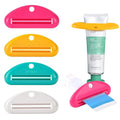 LOVEINUSA 4PCS Toothpaste Squeezer, Hanging Tube Squeezer Tool Multicolor Tubular Paste Dispenser for Saving Toothpaste Facial Cleanser Creams Paint - color: 4pcs