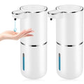 2 Pack Automatic Soap Dispenser,Automatic Liquid Soap Dispenser Touchless,12.8oz/380ml USB Rechargeabled Wall Mounted Smart Soap Dispensers for Bathroom Kitchen Dish Soap - color: White, size: Liquid x2