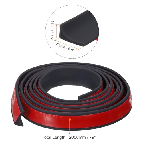 uxcell 78 Inch Collapsible Shower Barrier Stopper Water Splash Guard Blocker 79"Lx0.8"Wx0.5"H for Bathroom Kitchen Wet and Dry Separation, Black - color: Black, size: 79"Lx0.8"Wx0.5"H