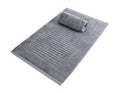 Classic Turkish Towels CTT - 2 Piece Bathroom Rugs Set, 100% Cotton Bath Mats, Comfy & Highly Absorbent Bathroom Floor Mats, Machine Washable | 20"x32" (Grey) - color: Grey