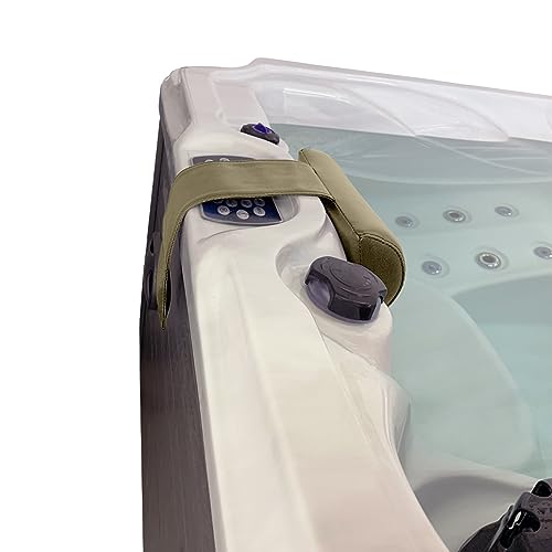 Poolzilla Universal Beige Spa Pillow, (1 Pack) Made of Soft Foam for Outdoor Hot Tubs and Chaise lounges - Adjustable Headrest and Weighted that Fits Any Spa - size: 1 Pack, style: Beige