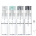 4 Pack Refillable Spray Bottle, Reversible Small Empty Spray Bottle with Fine Mist, Leak Proof - for Cleaning Solutions, Mosquito prevention, Face & Hair Mist - 4pk 0.68 OZ / 20 ML - color: Grey, size: 0.7 Ounces