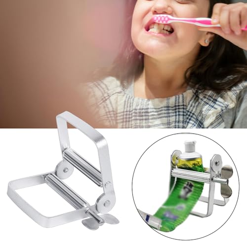 Toothpaste Squeezer, Metal Toothpaste Tube Squeezer, Paint Tube Wringer, Rolling Toothpaste Squeezer for Artist,Hair Salon,Painter and More