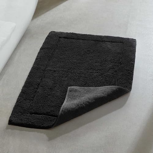 Calvin Klein - Bathroom Rug, Soft & Absorbent Bath Mat, Modern Bathroom Essentials (Essence Black, 24" x 40") - color: Essence Black, size: 2' x 3'4" (Rectangular)