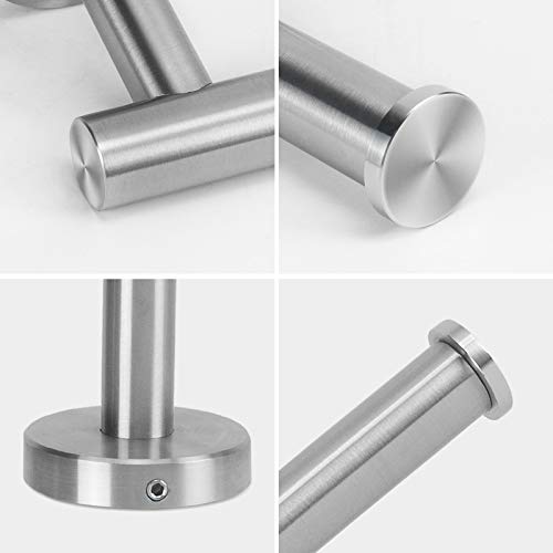 NearMoon Bathroom Toilet Paper Holder, Premium SUS304 Stainless Steel Rustproof Wall Mounted Toilet Roll Holder for Bathroom, Kitchen (1 Pack, Brushed Nickel) - color: Brushed Nickel