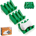 Soap Dish Holder for Shower with Suction Cup, Silicone Soap Holder & Saver Self-Draining Bar Soap Dish Keeps Soap Dry for Bathroom, Kitchen, Bathtub (Deep Green,3-Pack) - color: Deep Green,3-pack