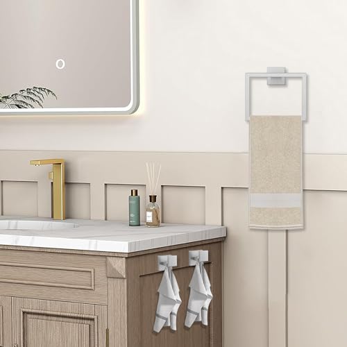 JOPOFI 5 Piece Towel Bar Set - 15.7 Inch Bath Towel Holder - Brushed Nickel | Stainless Steel Towel Racks for Bathroom Wall Mounted, Towel Rod for Bathroom Wall - color: Brushed Nickel（5 Piece）, size: 15.7 inch