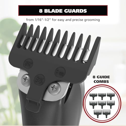Wahl Edge Pro Bump Free Corded Beard Trimmer for Men Touch Up Trimmer & Grooming Detailer Kit – Perfect for Edging Beards, Mustaches, Hair, & Stubble, – Model 9686-300 - size: 1 Count (Pack of 1)