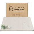 Stone Bath Mat Quick Drying Absorbent Shower Mat Diatomaceous Earth Pad Bathroom Floor Bathtub Pad Non-Slip Easy to Clean Bathroom Essentials (Pet Pattern-Beige) - color: Pet Pattern-beige