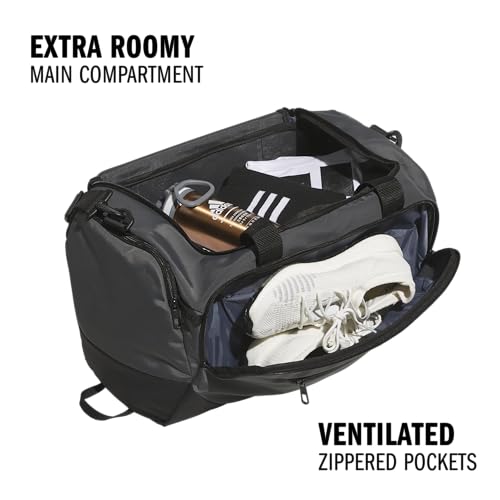 adidas Defender 5 Duffel Bag for Sports, Gym and Travel, Team Dark Grey, OSFA - color: Team Dark Grey, style: Small (42l)