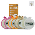 HVB Natural Loofah Exfoliating Facial Sponge. Premium Loofah Facial Brush, Made from Natural loofah, Suitable for Both Men and Women, Designed for Facial Cleansing. Pack of 8 (1 Box)
