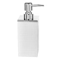 Creative Scents Estella White Liquid Soap Dispenser for Bathroom - Decorative Hand Lotion Dispenser with Strong Pump for Vanity Countertop, Holds 8 Oz. - style: Soap Dispenser