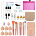 Gifts for Women - PrettyCare 38 Pcs Mini Travel Makeup Containers Set, Small Empty Container & TSA Approved Travel Bottles Kit with Brushes, fLeak-Proof Cosmetic Jars & Bottles for Travel, and Sample