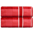 2-Piece Towel Set - 35x70in Extra Large Bath Towels - 500 GSM 100% Cotton Bath Towels - Absorbent Sheets for Shower, Gym, Spa, and Dorm Room by Lavish Home (Red) - color: Red