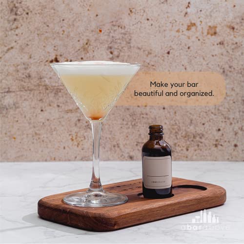A Bar Above 6-Pack, 2.0-Ounce, Amber Color, with Funnel, Spooly, and Stickers - color: Brown, size: 2oz
