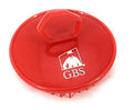 G.B.S Red Scalp Massager Shampoo Brush for Deep Cleaning Men's Hand Brush Plastic Growth Beard Brush Pet Grooming Round Palm Brush - color: Red
