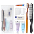50-Pack Toiletry Kits - Personal Hygiene & Travel Kit for Men, Women & Charity - Disposable, Bulk Homeless Care Package Supplies - size: Pack of 50