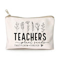 Helping Little Minds Grow Makeup Bag, Best Teacher Gift, Teacher Appreciation Gift, Teachers Plant Seeds That Grow Forever, Favorite Teacher Cosmetic Bag, Teach Love Inspire Pouch Bag - color: Teachers