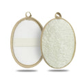 Loofah Exfoliating Body Scrubber (2 Pack), Natural Body Scrubbers for Shower Exfoliator, 100% Natural Lufa Bath Scrub Loofa Sponge Pad, Large Lufas for Men and Women Loufa Biodegradable Luffa Beige