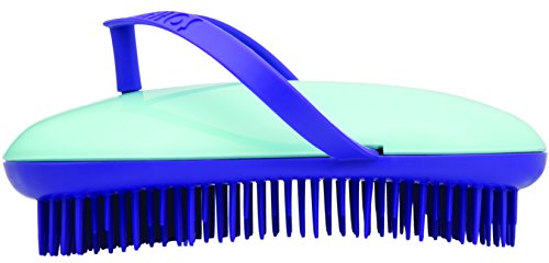 B108 Shower Head Brush/Exfoliator Shampoo Brush/Head Massager Scalp Stress Relax Shower Brush/Scalp Scrub Hair Brush Massager/Hair Massager for Hair Growth/Scalp Dandruff Brush Small Hair Brush - color: Purple Atoll