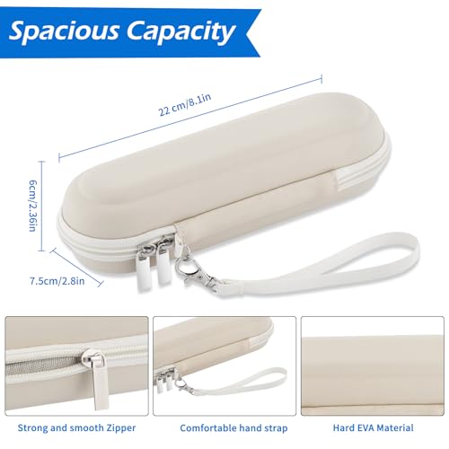 Toothbrush Travel Case for Oral B/Oral-B Pro 1000 1500 5000 7000 & Philips Sonicare 4100 1100 5300 5100 6100/iO Electric Toothbrush, Hard Protective Storage Bag (Starlight case&toothbrush cap) - color: Starlight case&toothbrush cap