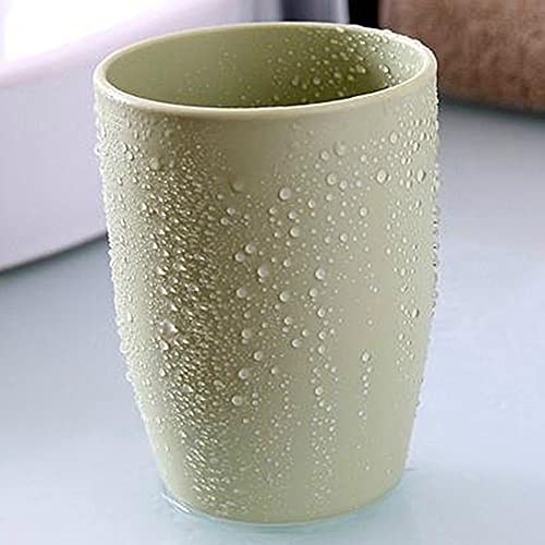 3 Pack of ALINNA Bathroom Tumbler Toothbrush Cups, 400ml Toothbrush Holder, Blue Green Coffee Colours Bathroom Cup Set, Tooth Brushing Tumbler, Reusable Bathroom Drinking Cup Rinsing Cups